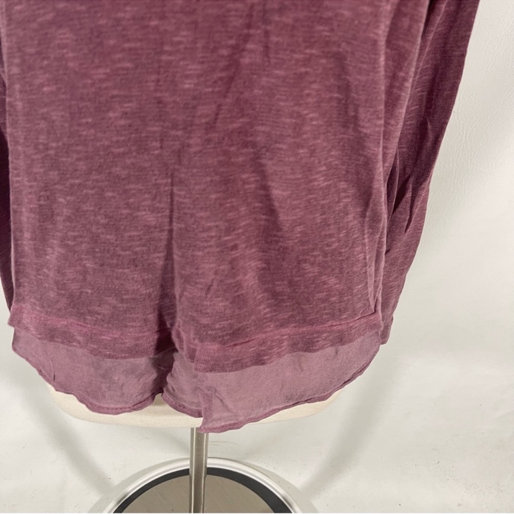 NWT Sundance Golden State long sleeve tee wine pink M - Picture 7 of 12